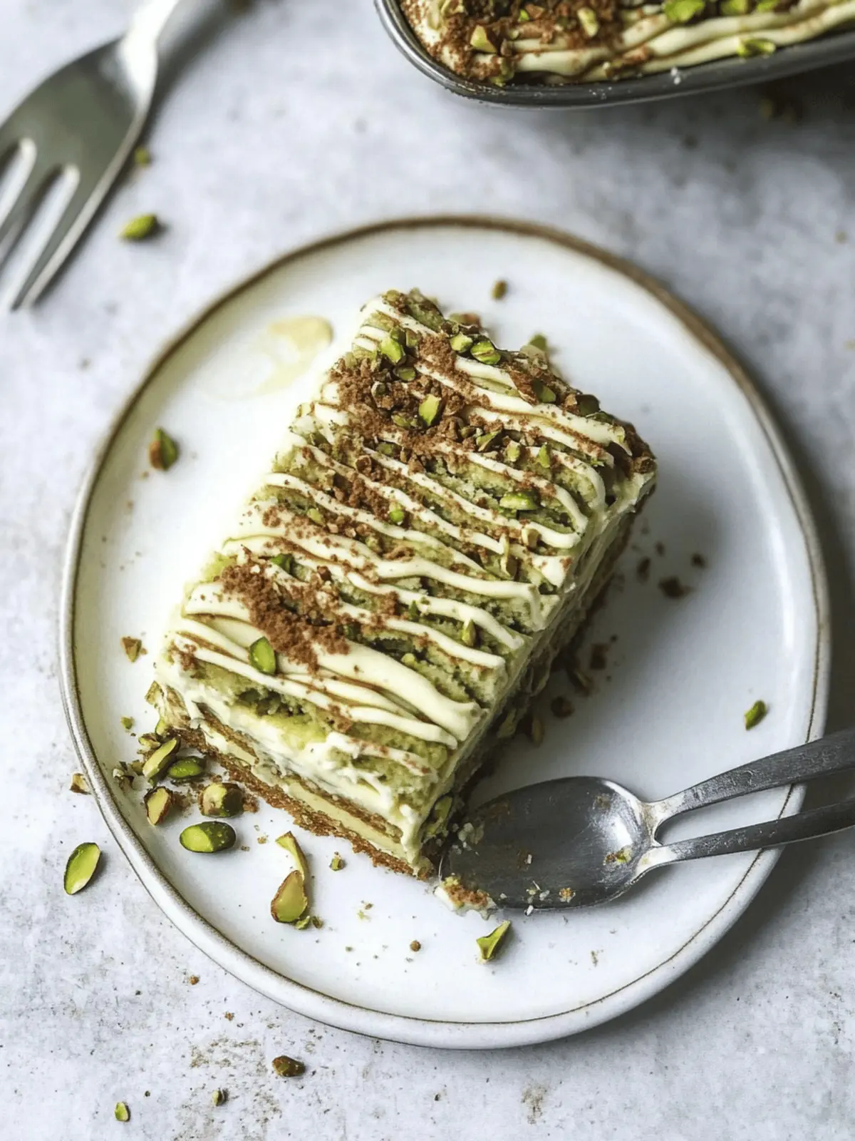 Pistachio Tiramisu