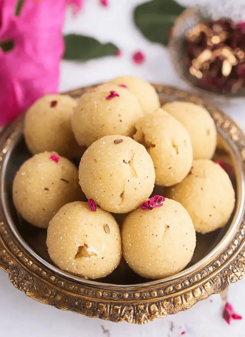 Rava Coconut Laddu for diwali celebration