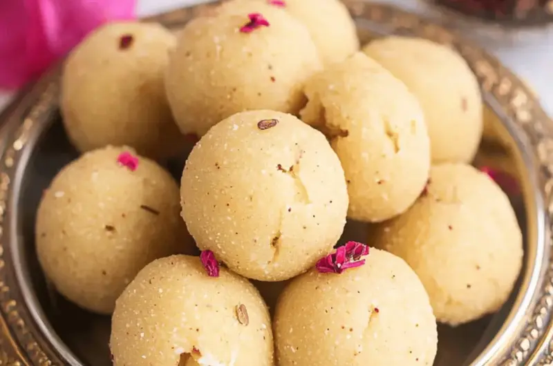 Rava Coconut Laddu for diwali celebration