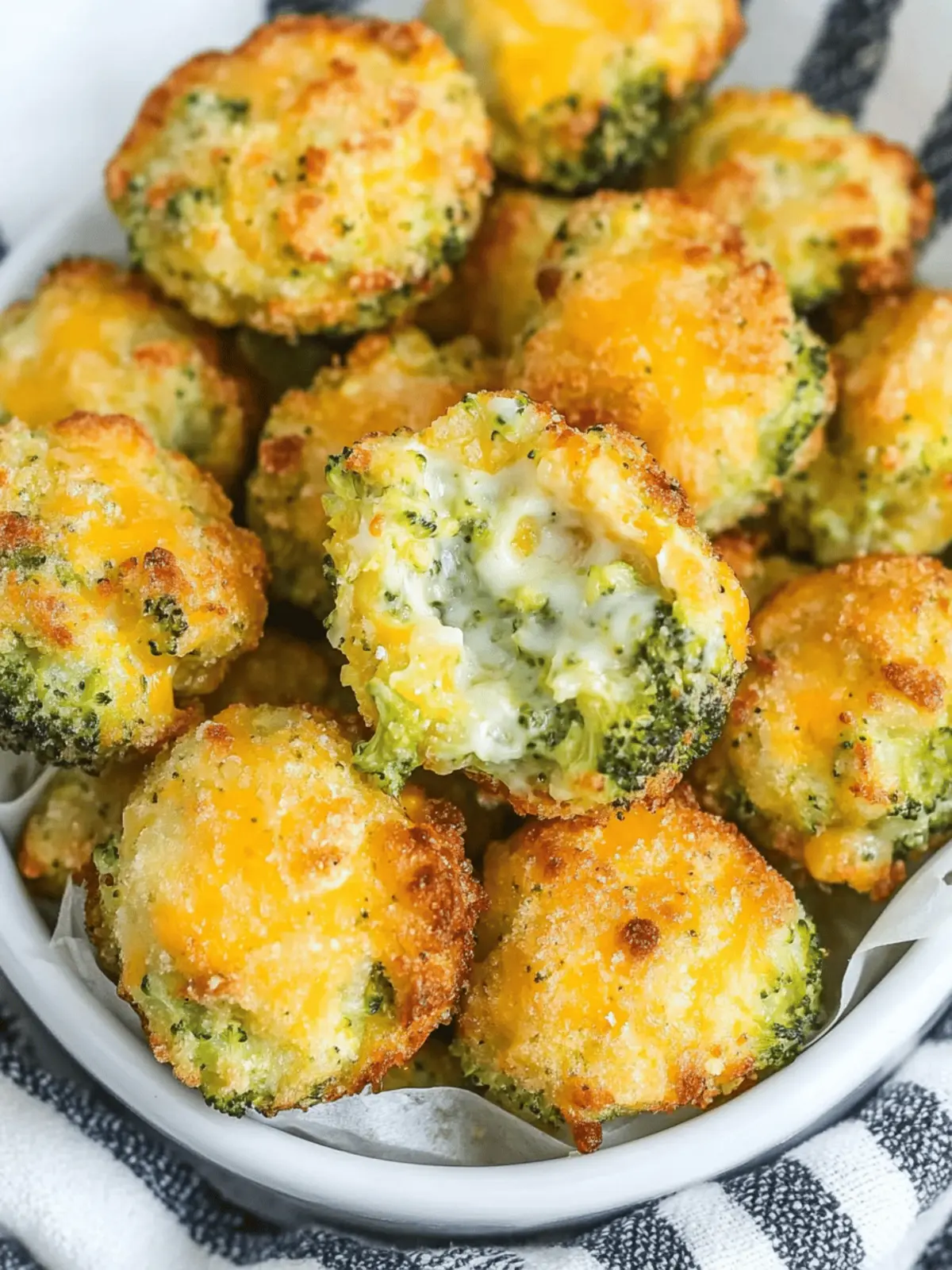 Keto Broccoli Cheddar Bites (less than one net carb each)