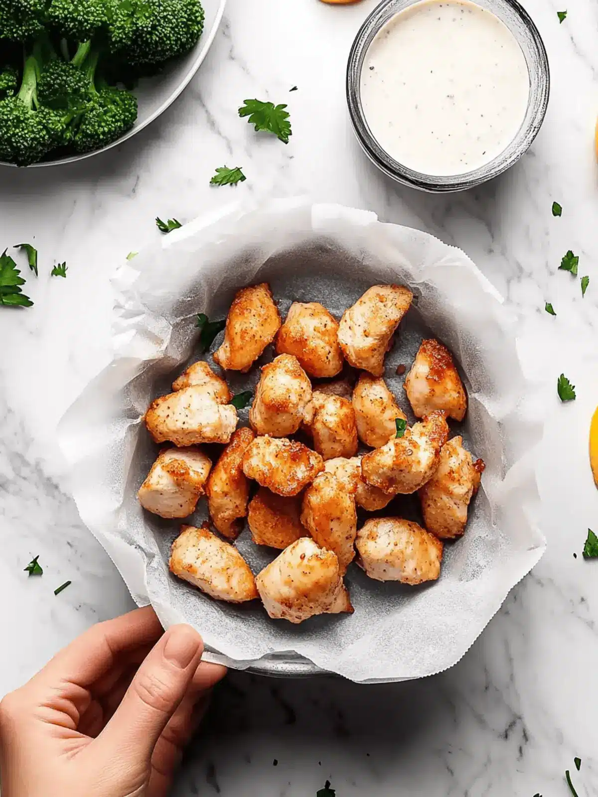 Easy Air Fryer Chicken Bites (Keto, Gluten-Free)