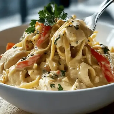 Creamy Crockpot Chicken and Noodles
