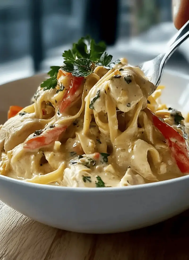 Creamy Crockpot Chicken and Noodles