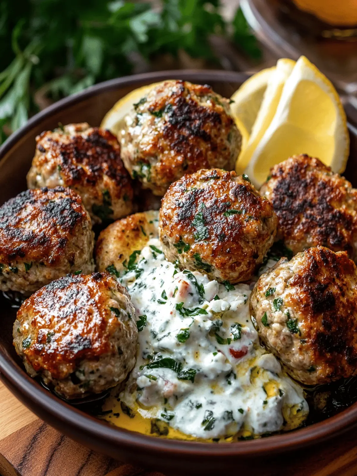 Quick And Easy Greek Turkey Meatballs Recipe
