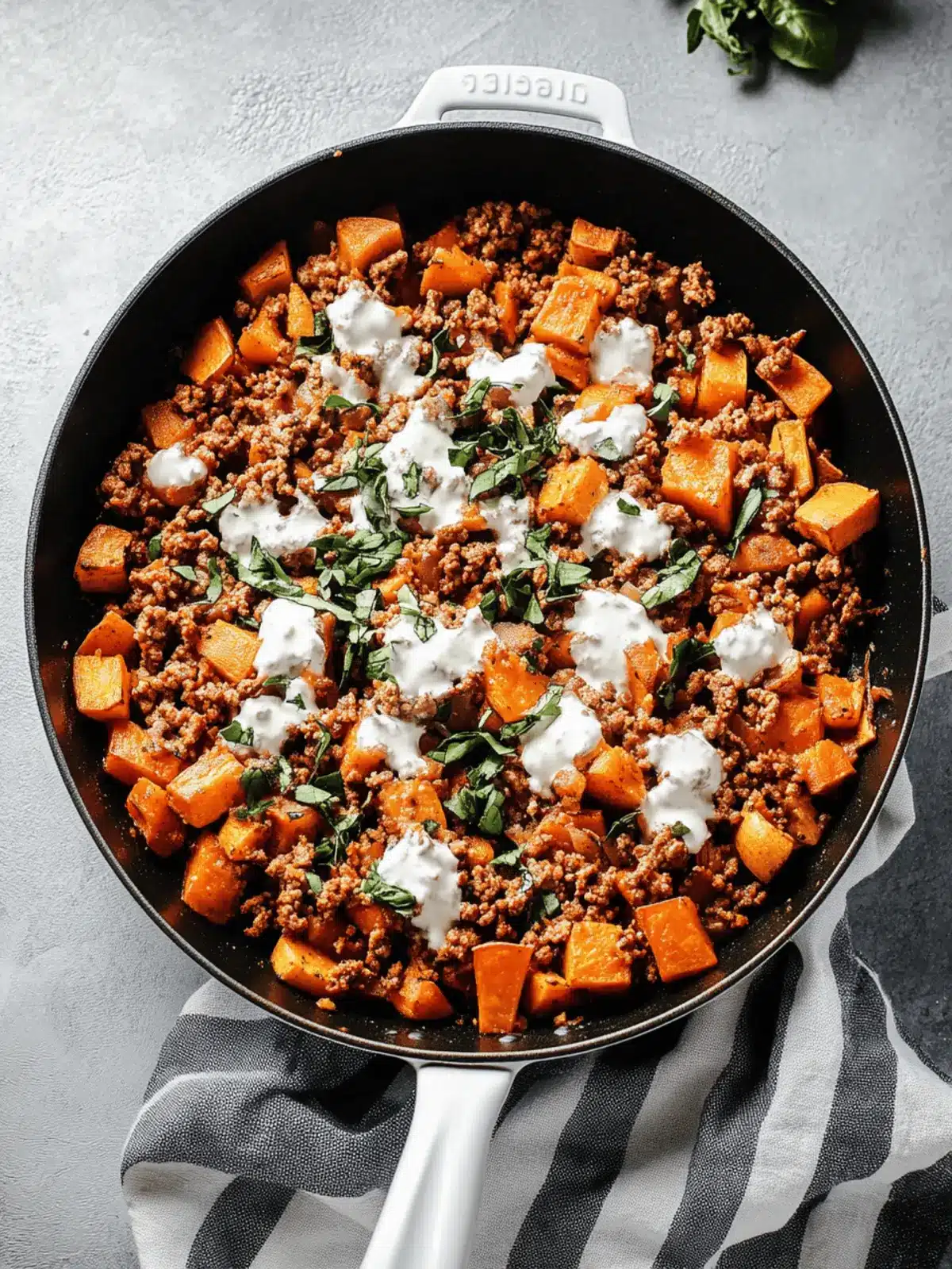 Ground Turkey Sweet Potato Skillet