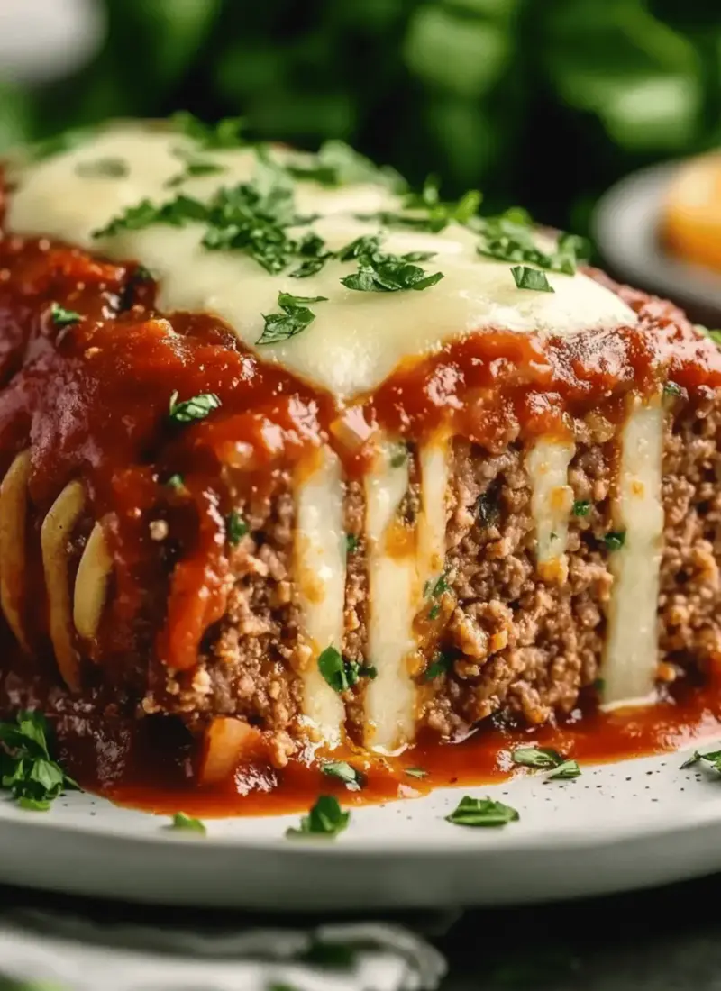 Stuffed Italian Meatloaf