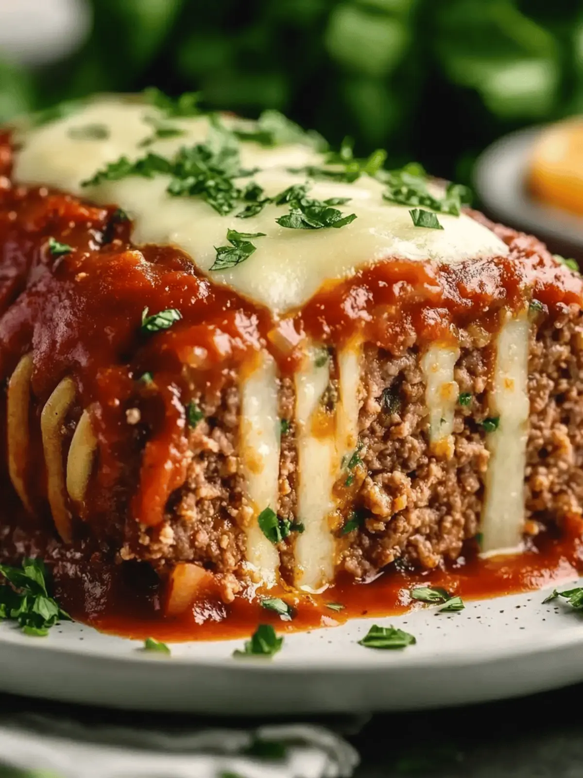 Stuffed Italian Meatloaf