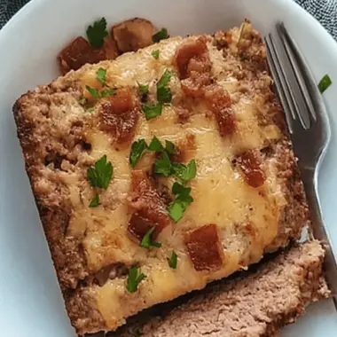 CHEESY BACON KETO MEATLOAF