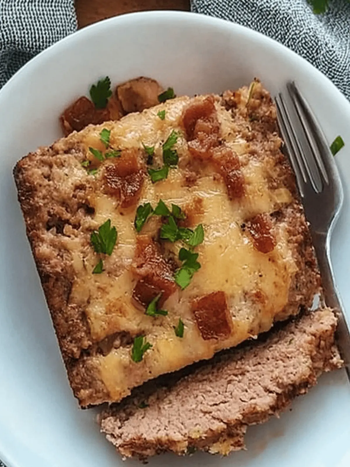 CHEESY BACON KETO MEATLOAF
