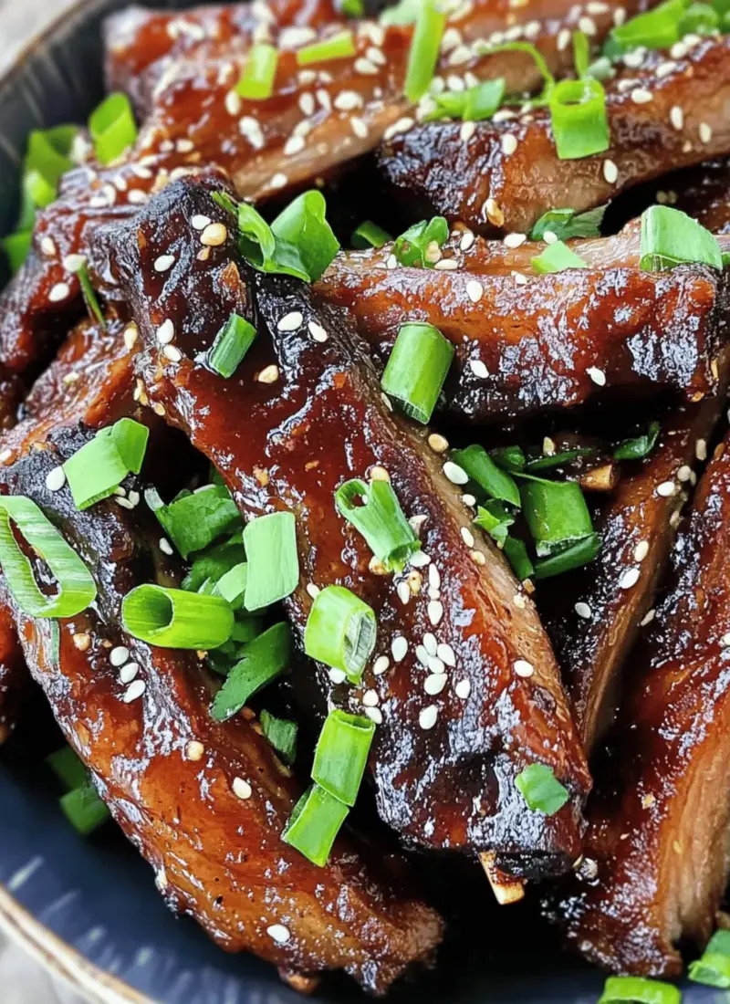 STICKY ASIAN PORK RIBS