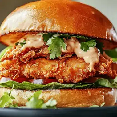 Flavor-Packed Thai Fried Chicken Sandwich Recipe