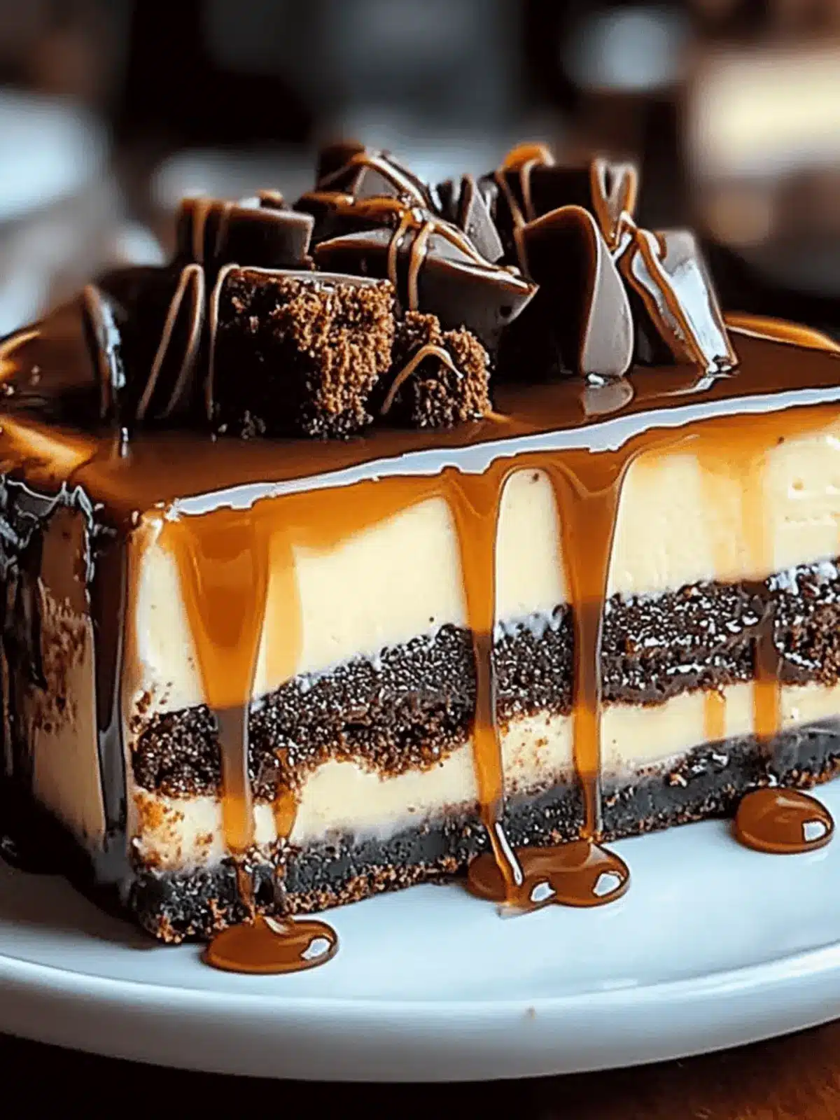 Caramel Brownie Cheesecake