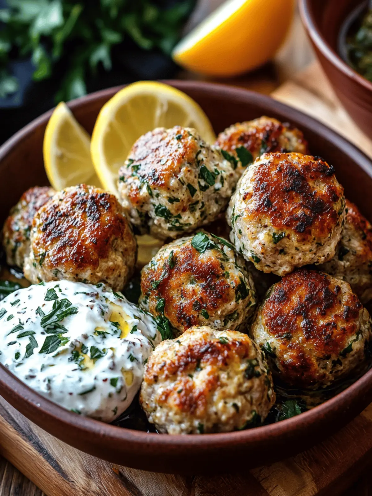 Quick And Easy Greek Turkey Meatballs Recipe