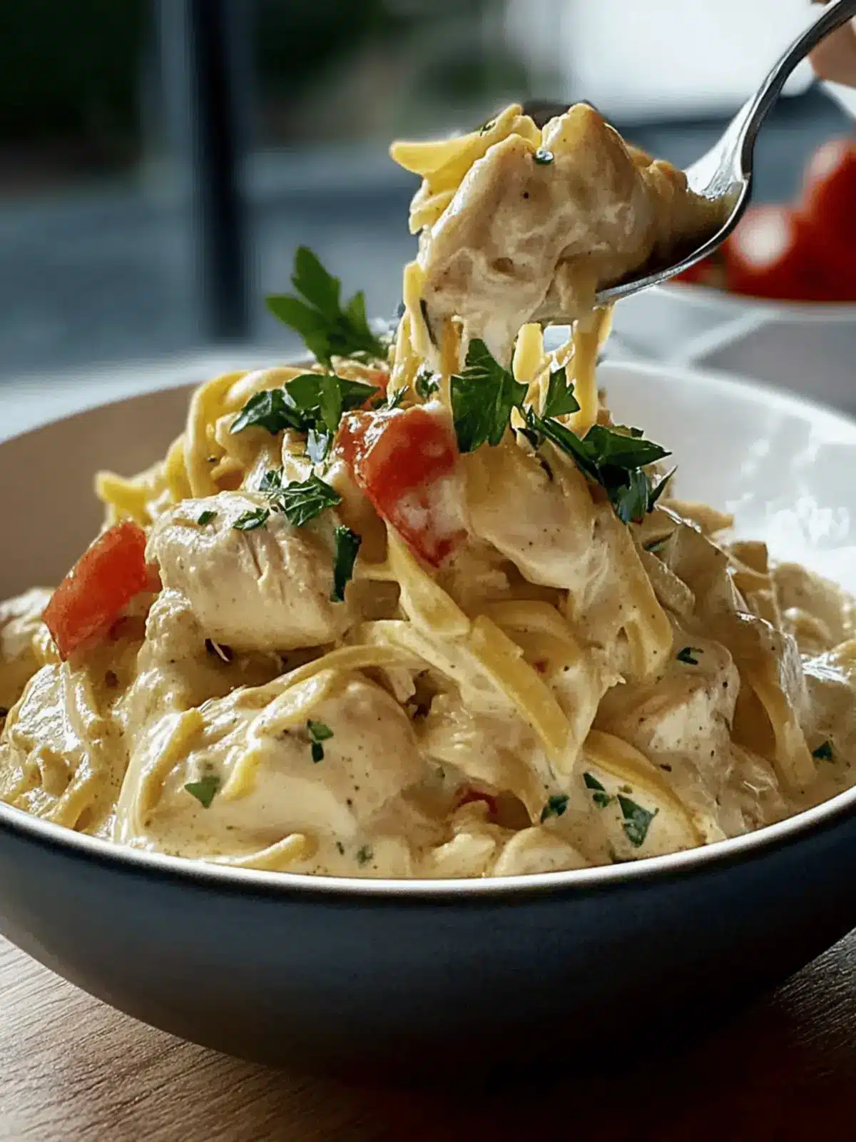 Creamy Crockpot Chicken and Noodles