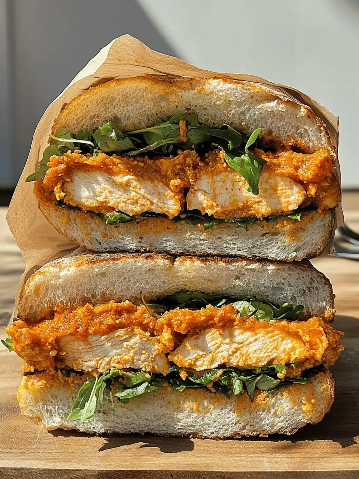 Crunchy Chicken Romesco Sandwich