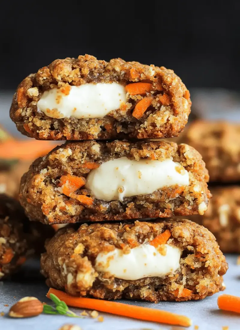 Carrot Cake Cookies-Stuffed