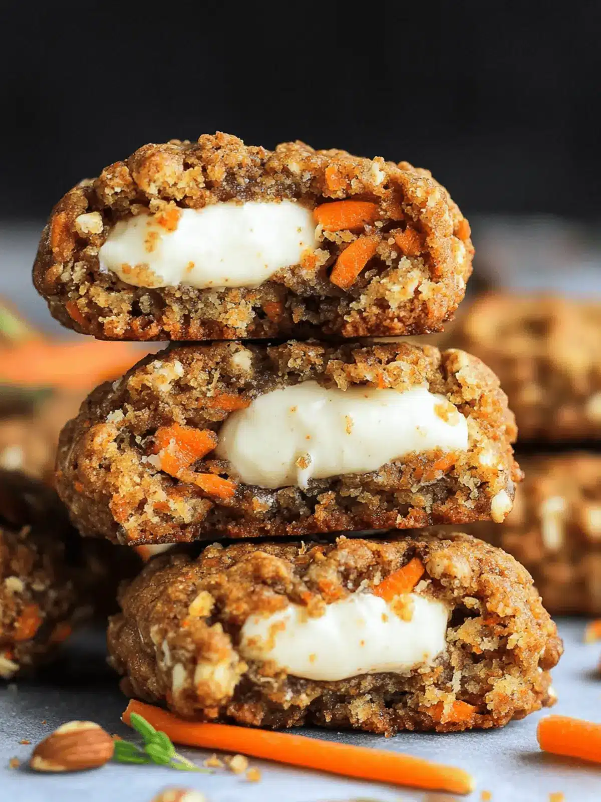 Carrot Cake Cookies-Stuffed
