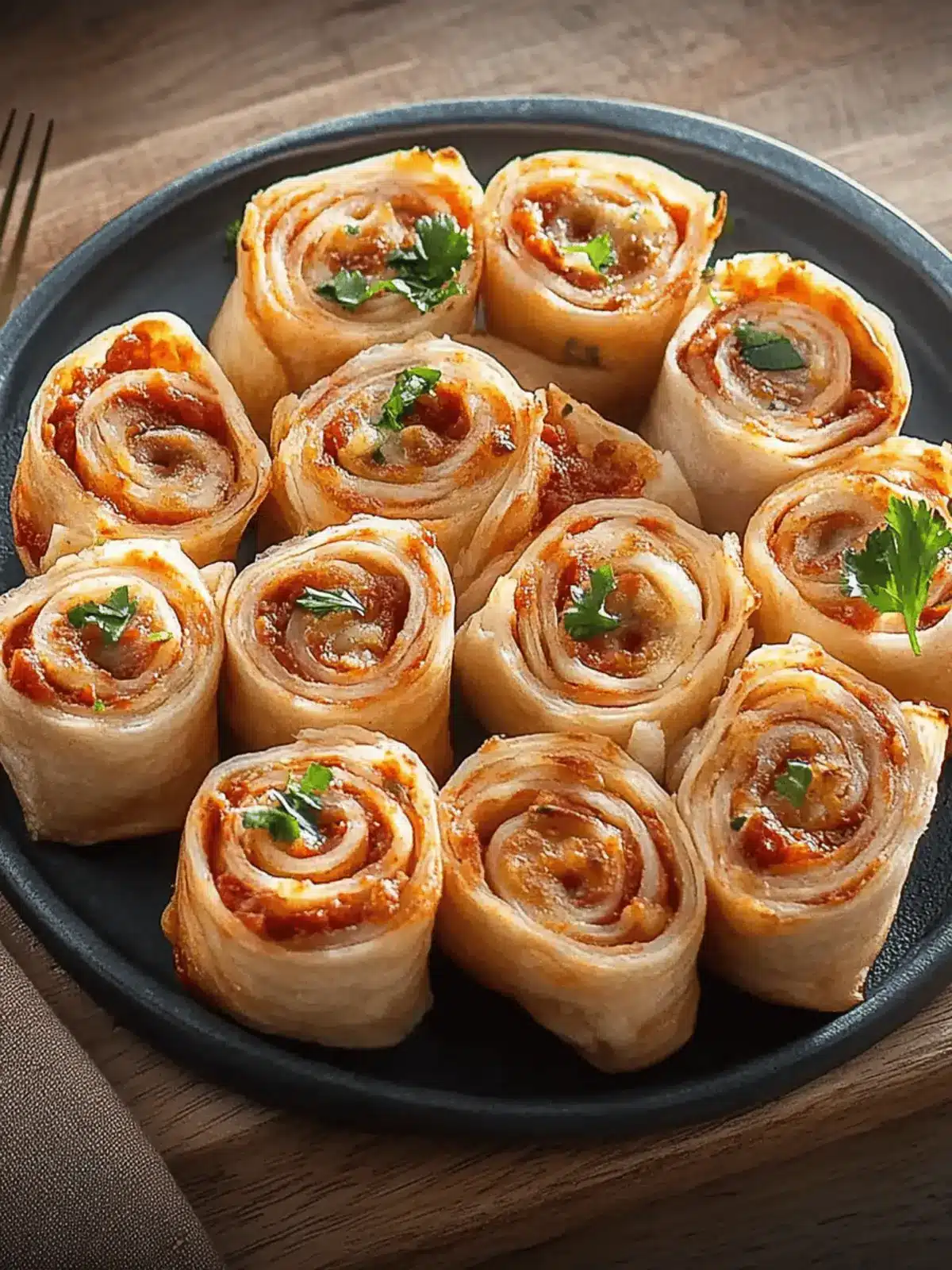 Tortilla Pizza Rolls
