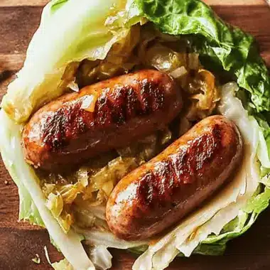 Cabbage Wrapped Brats