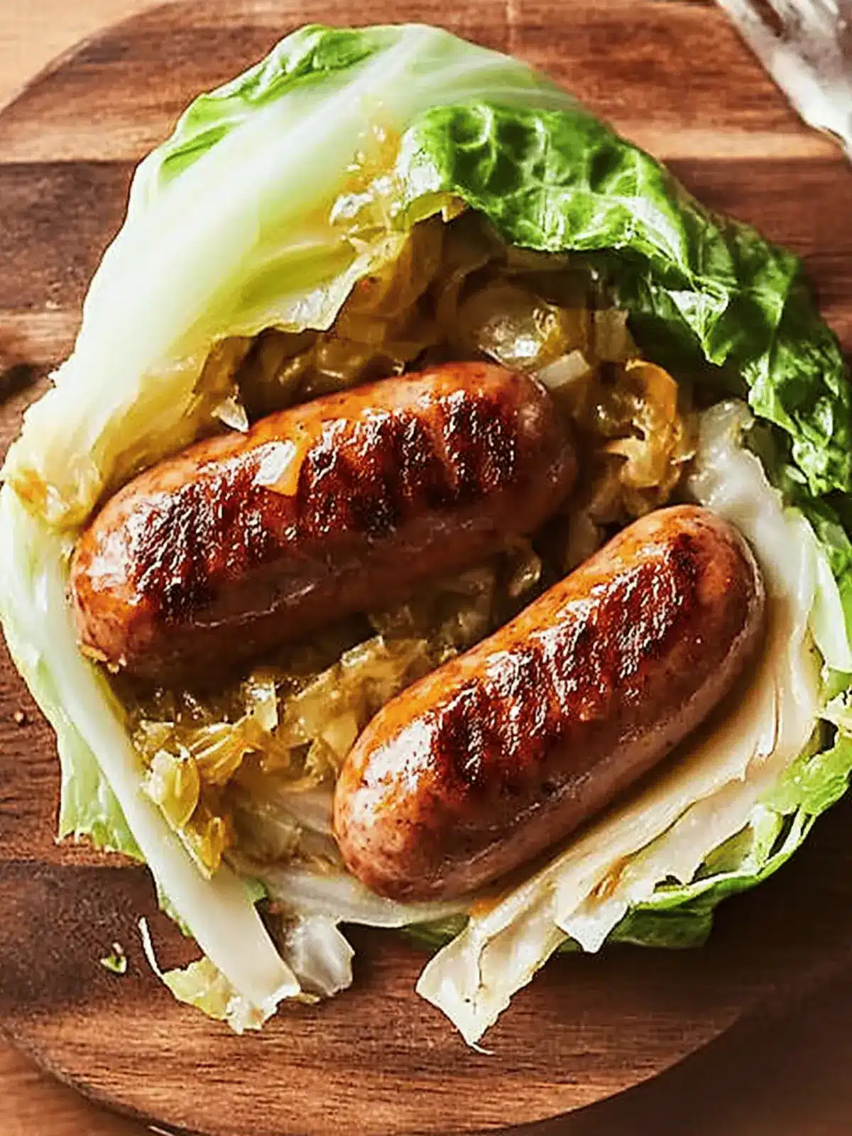 Cabbage Wrapped Brats