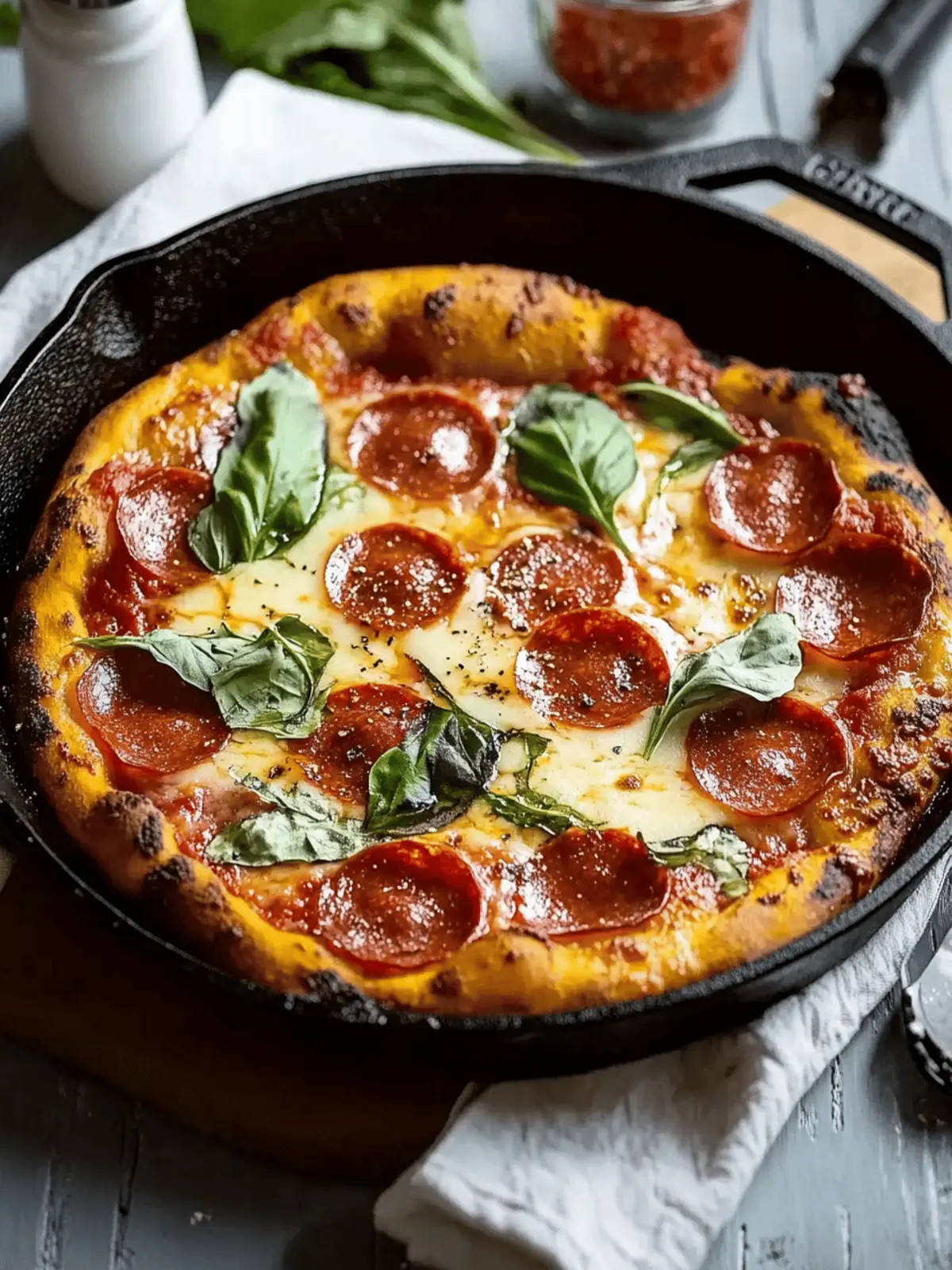 Cast Iron Skillet Pizza