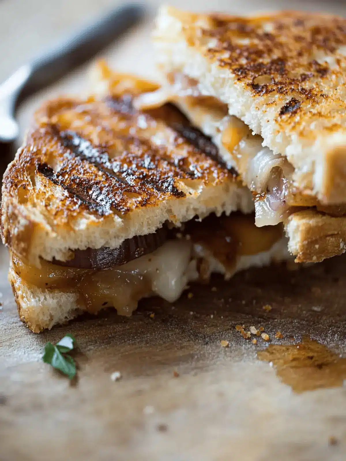 Grilled Gruyere and Sweet Onion Sandwiches