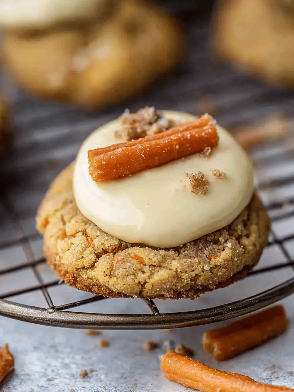 Spiced Crumbl Carrot Cake Cookies