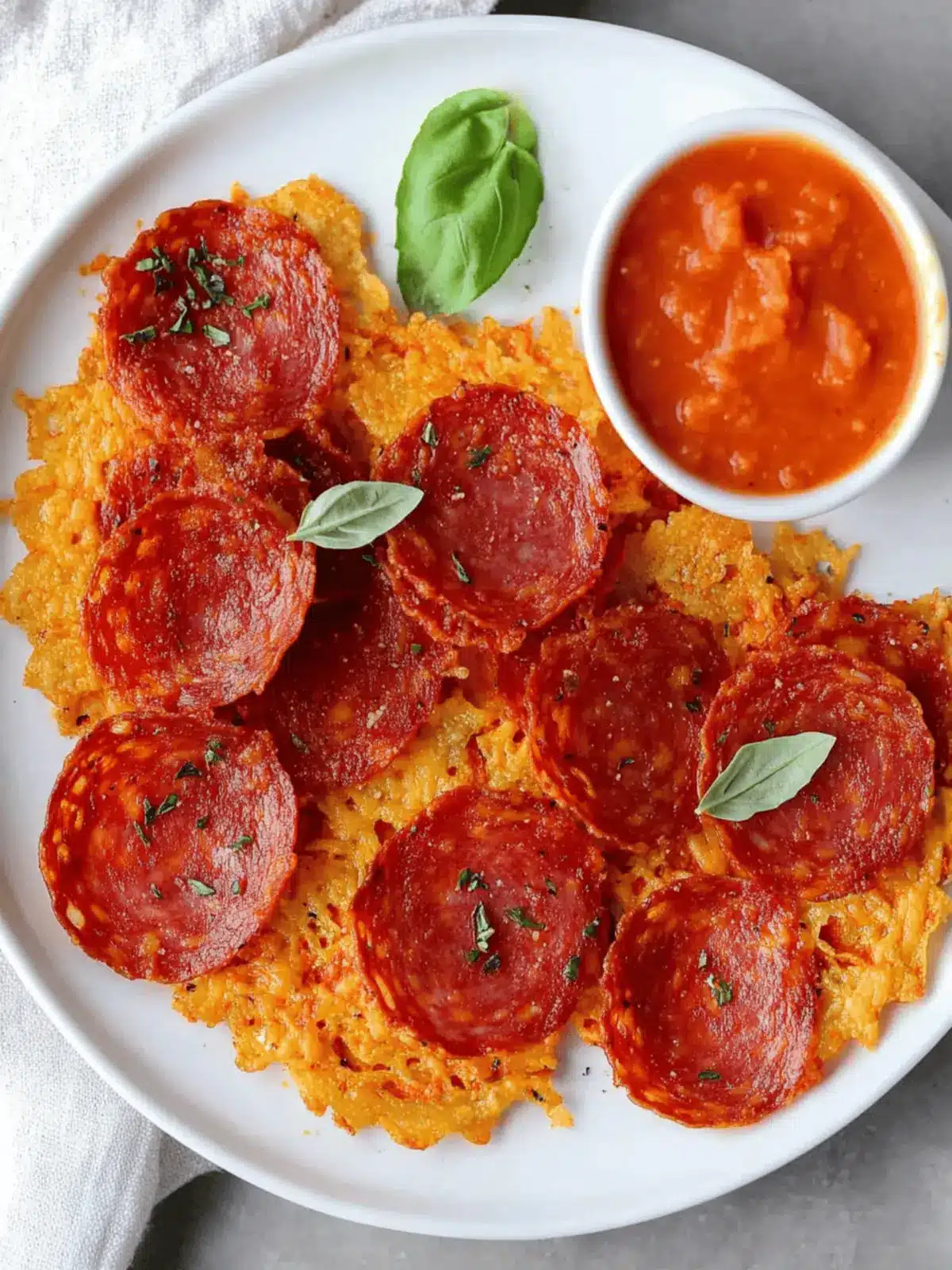 Pepperoni and Cheese Crisps – Keto