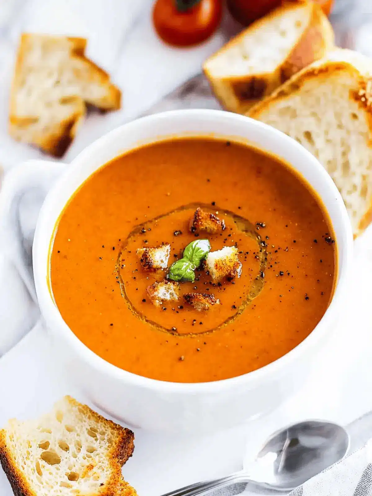 Roasted Tomato Basil Soup