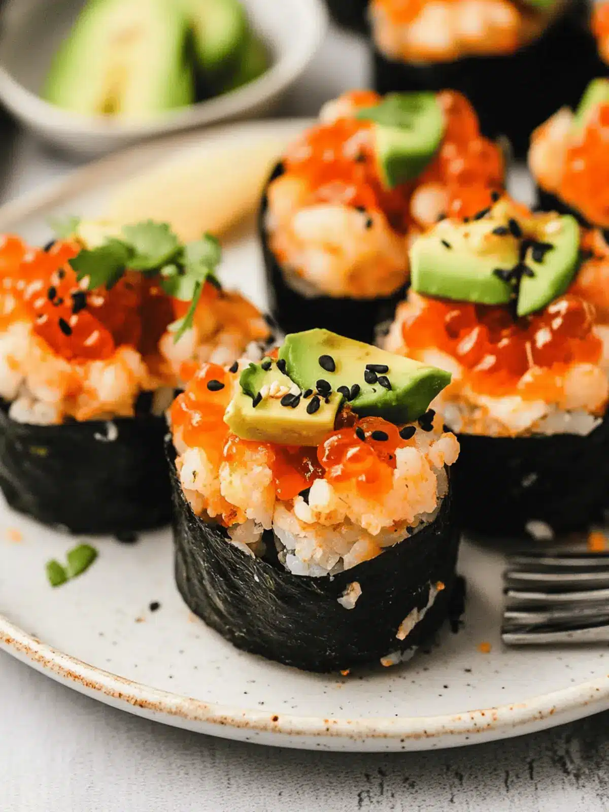 Easy Baked Sushi Cups