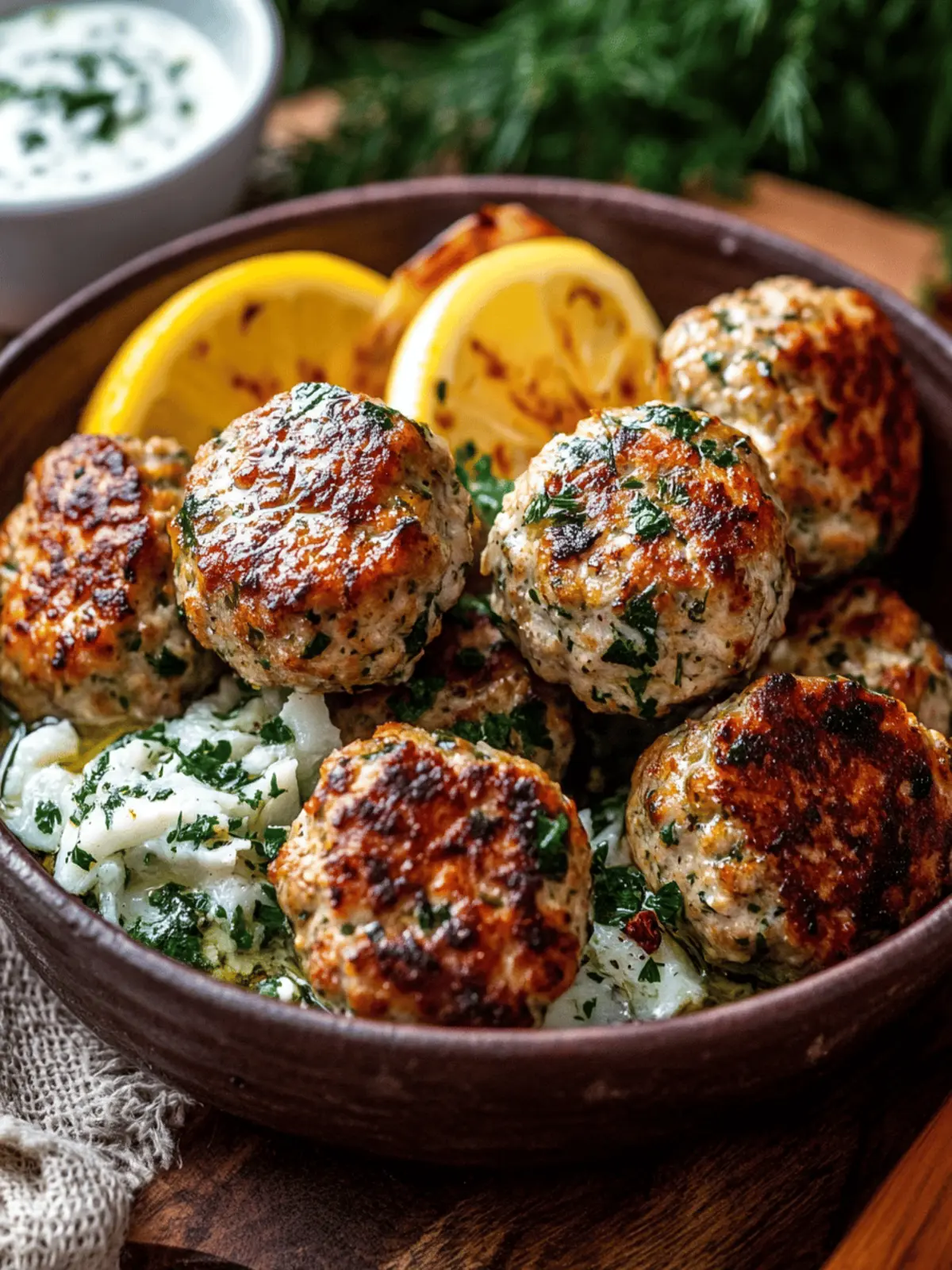 Quick And Easy Greek Turkey Meatballs Recipe