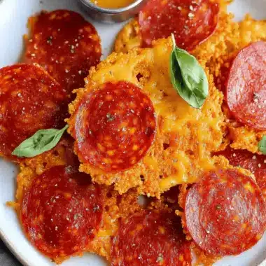 Pepperoni and Cheese Crisps – Keto