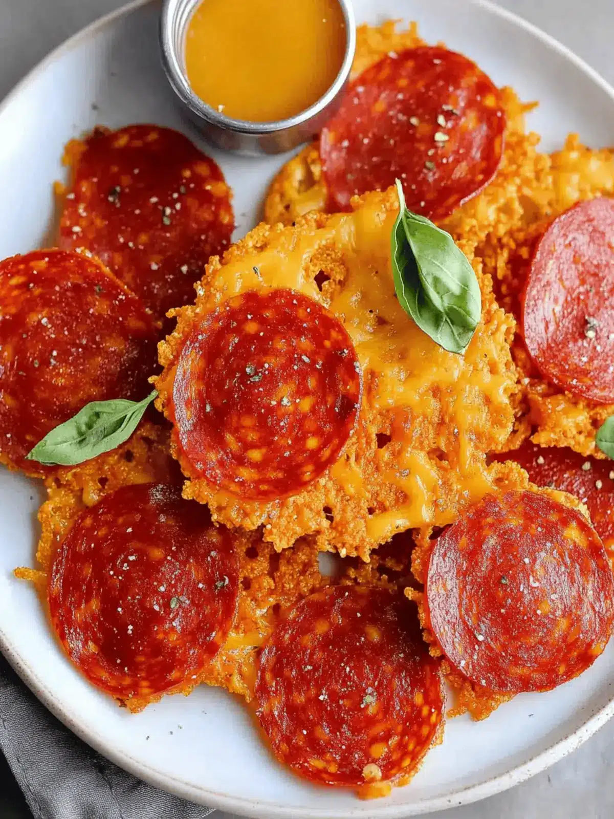 Pepperoni and Cheese Crisps – Keto