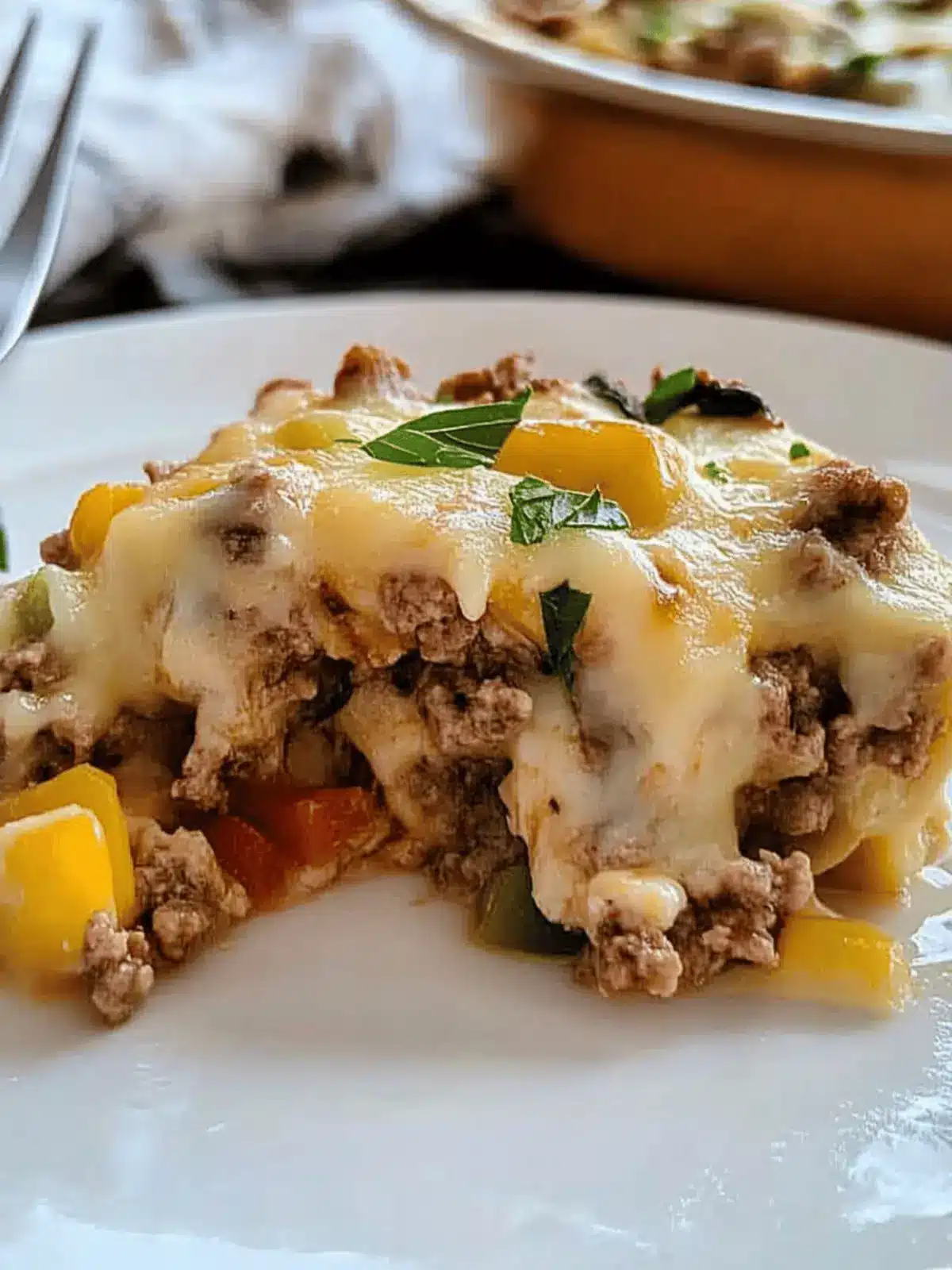 KETO PHILLY CHEESESTEAK CASSEROLE