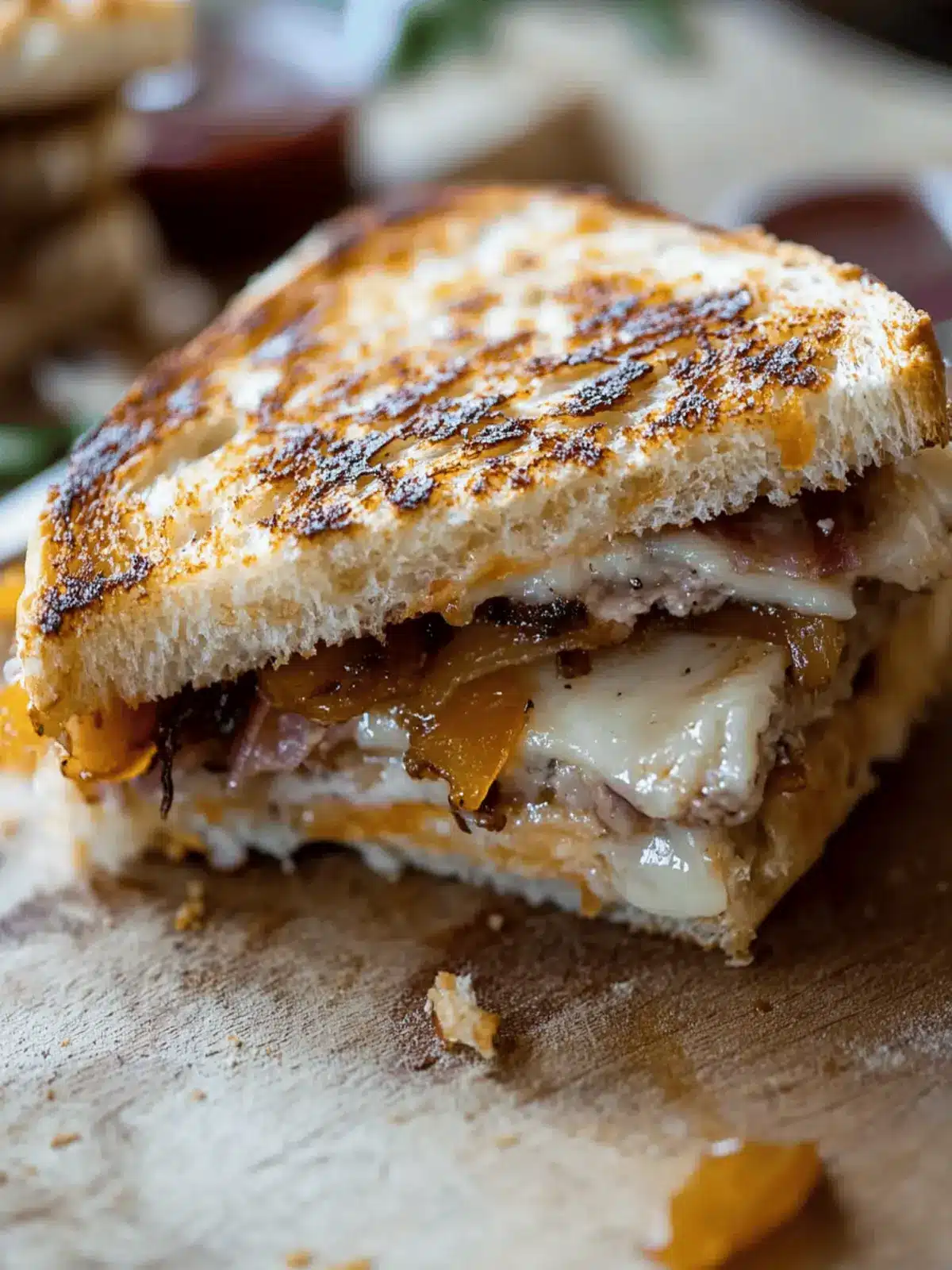 Grilled Gruyere and Sweet Onion Sandwiches