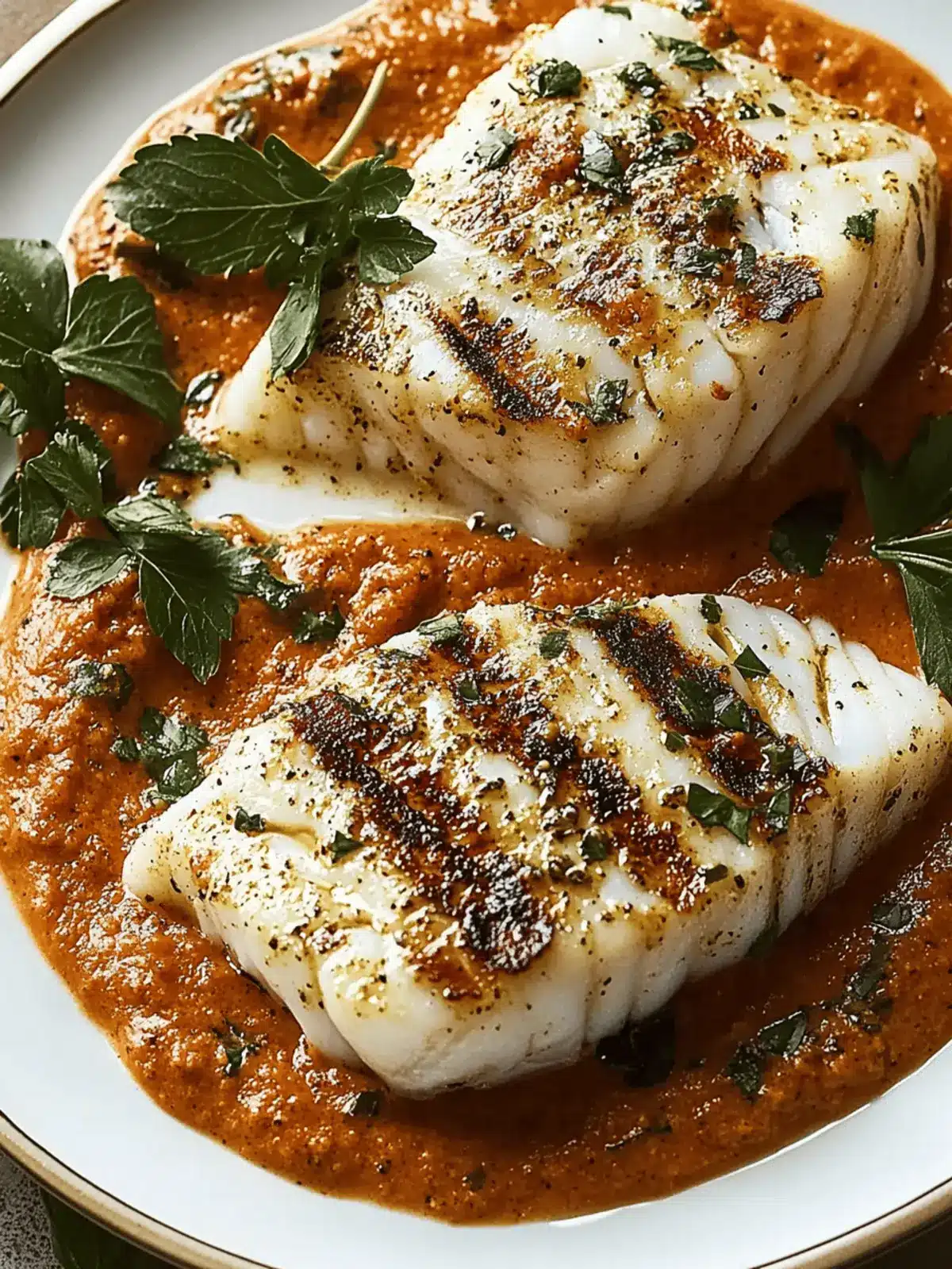 Grilled Cod With Romesco Sauce for a Flavorful Summer Feast