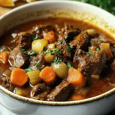 Hearty Ground Venison Stew