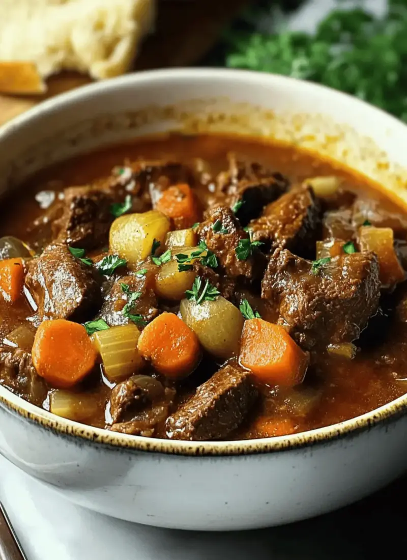 Hearty Ground Venison Stew