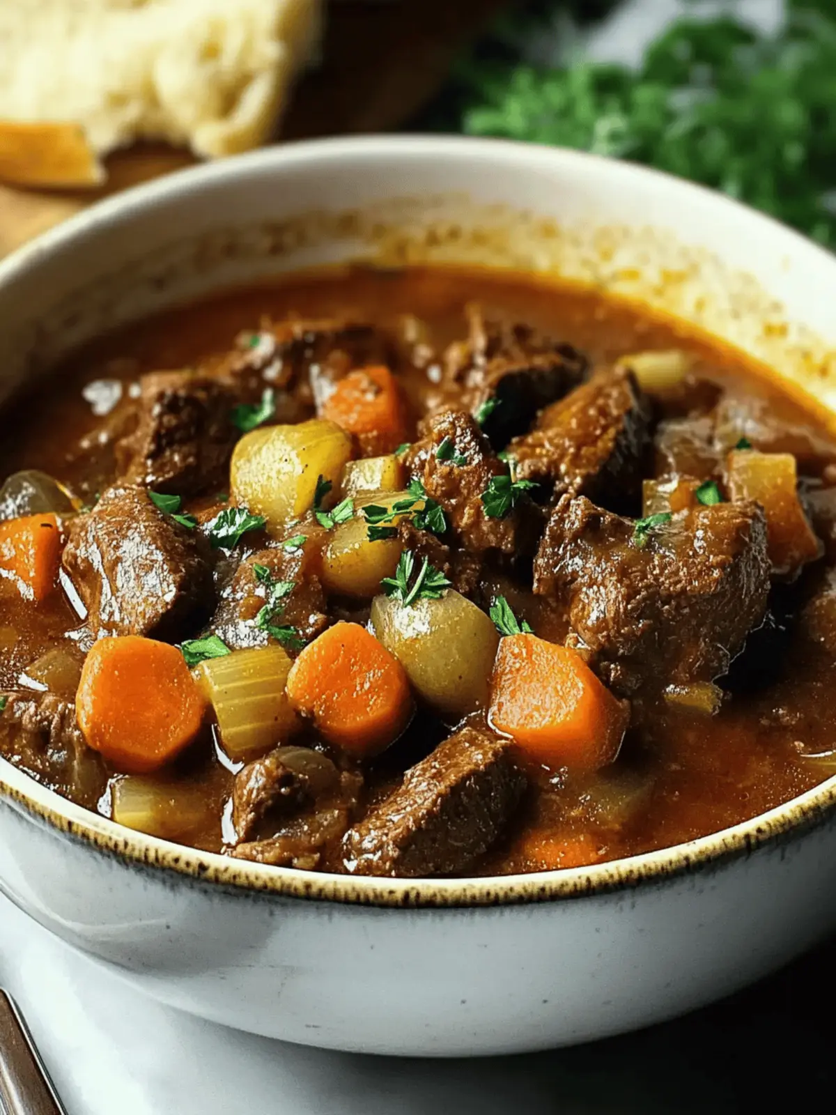 Hearty Ground Venison Stew