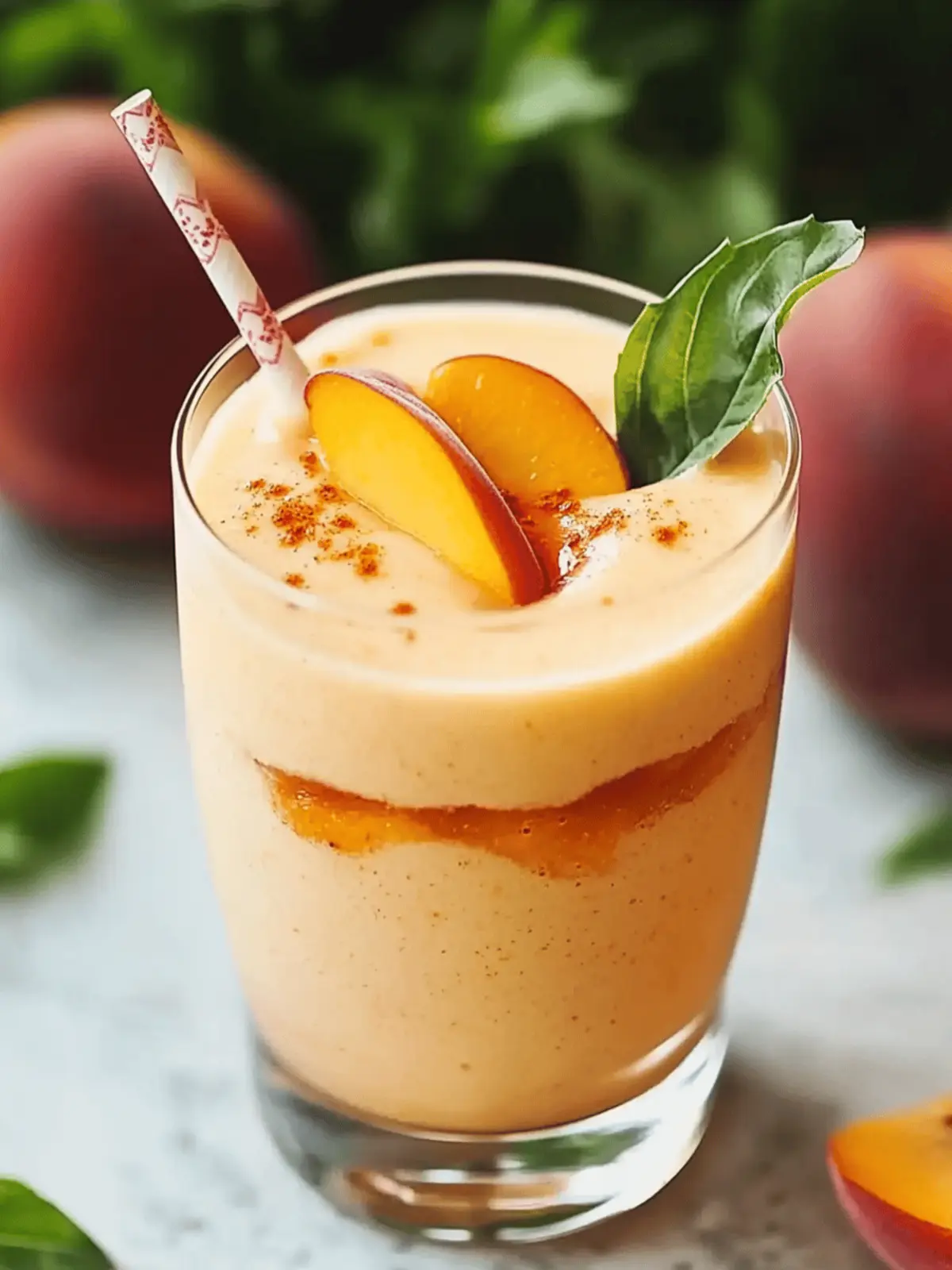 Summer Peach Smoothie Recipe