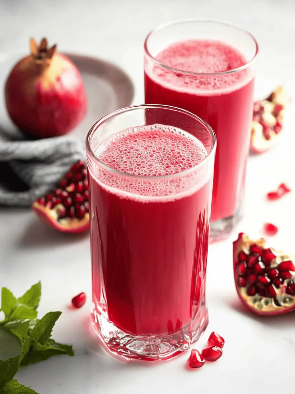 Homemade Pomegranate Juice