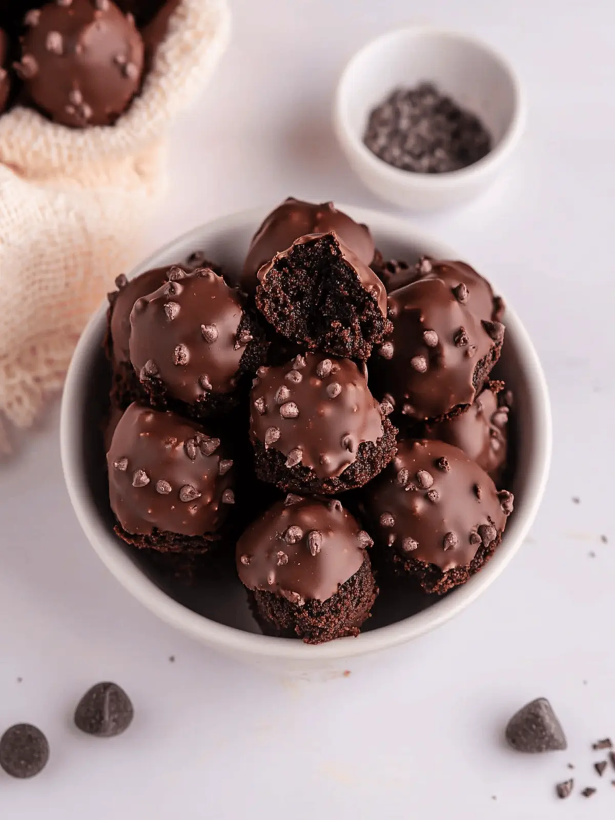 No-Bake Brownie Bites