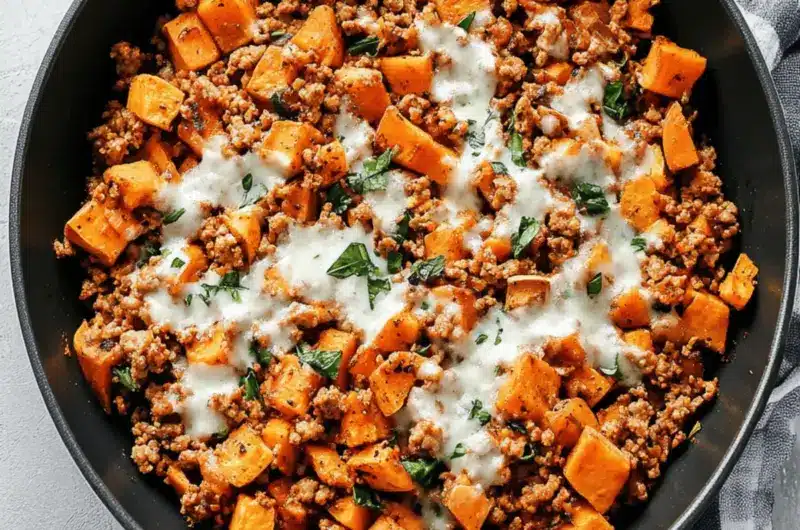 Ground Turkey Sweet Potato Skillet