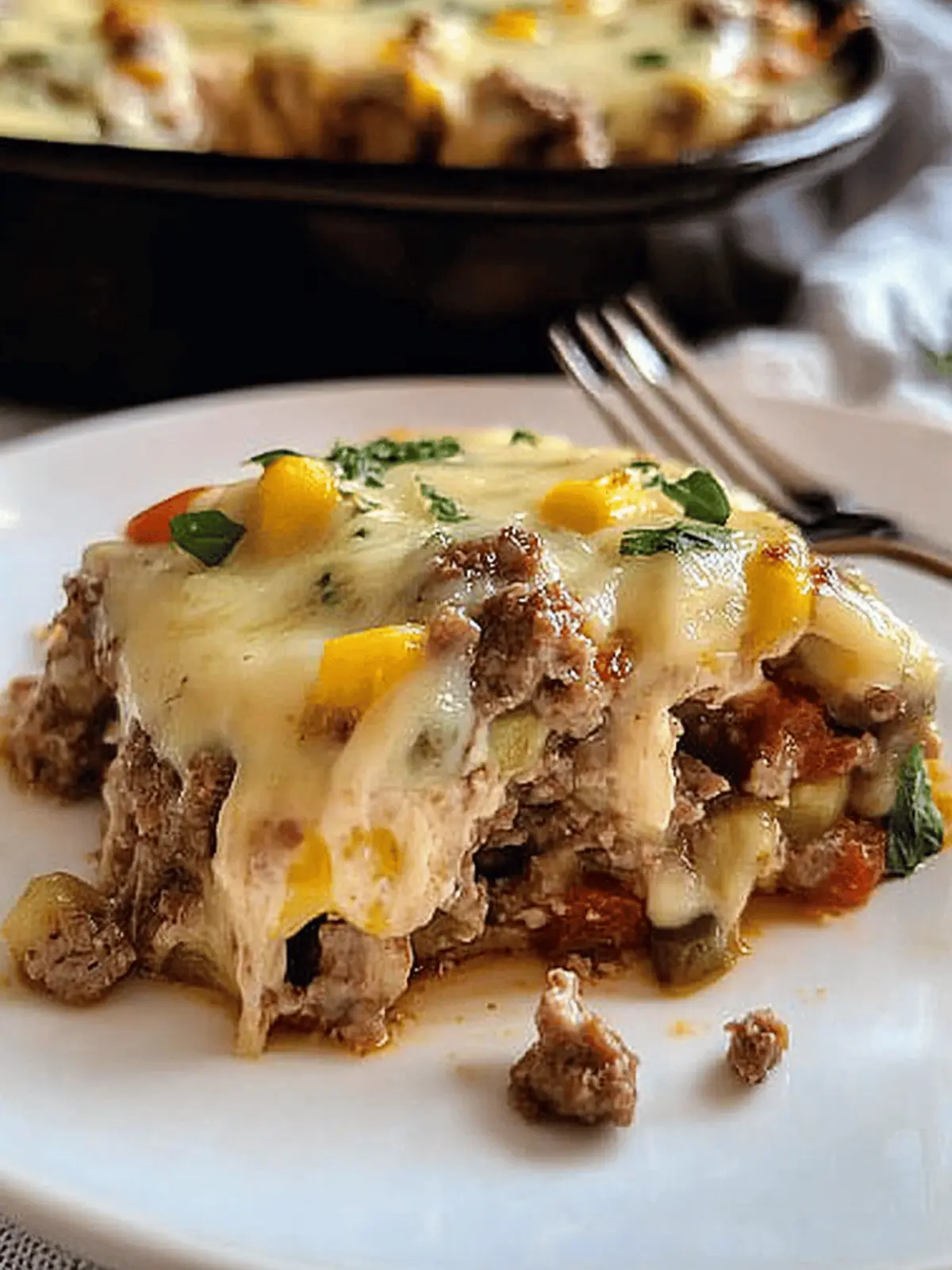 KETO PHILLY CHEESESTEAK CASSEROLE