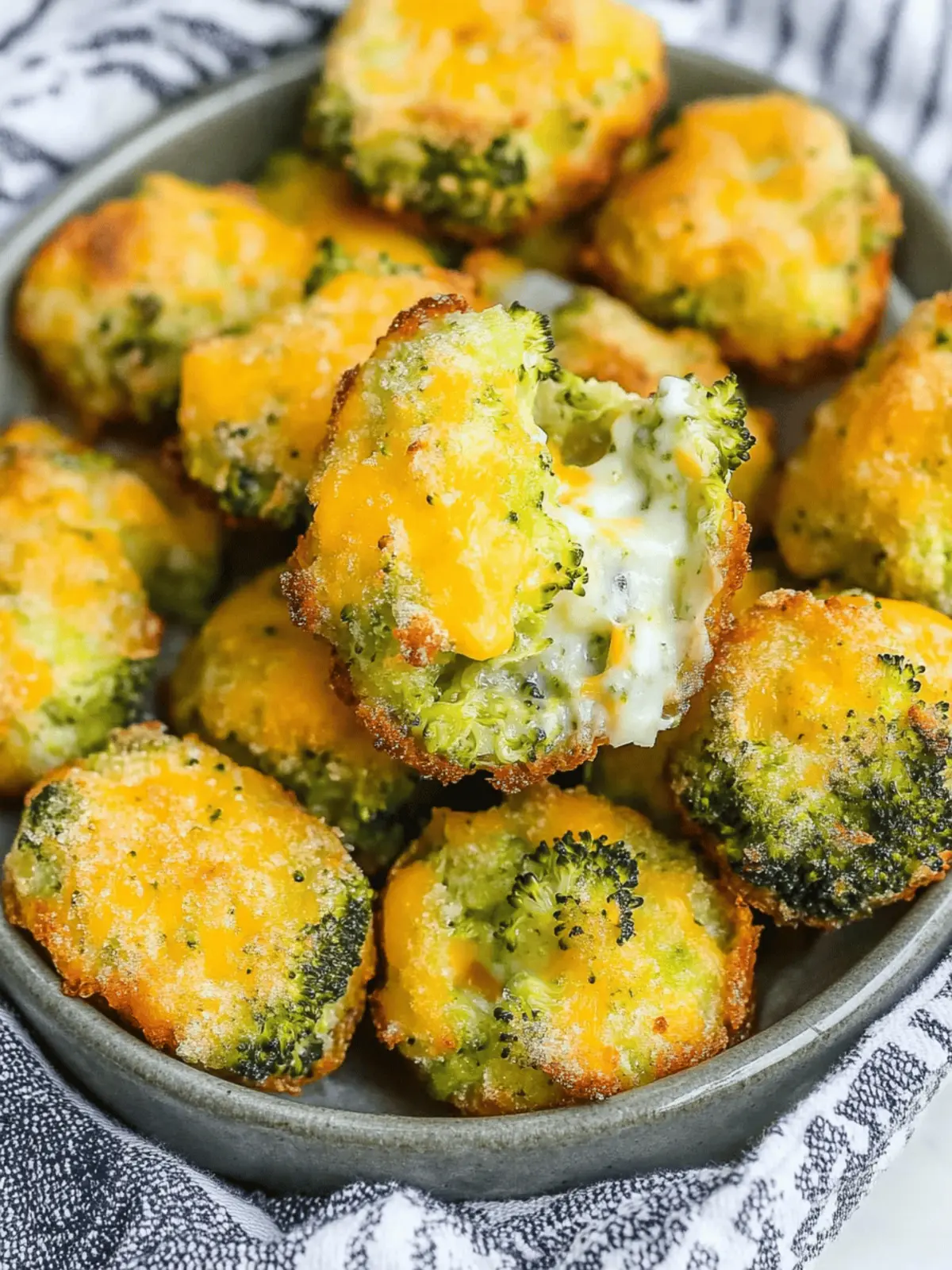 Keto Broccoli Cheddar Bites (less than one net carb each)