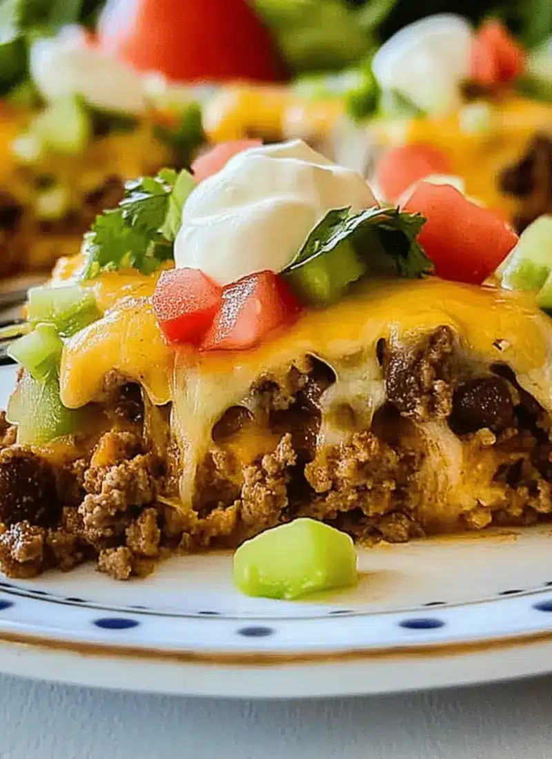 KETO FRIENDLY TACO CASSEROLE RECIPE