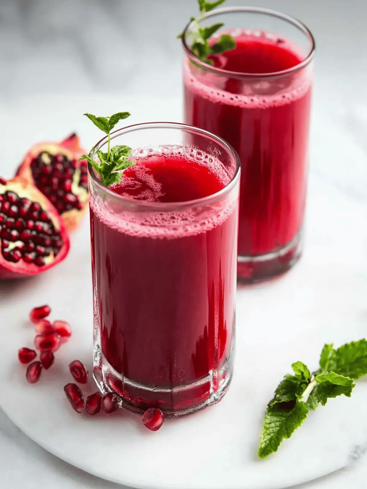 Homemade Pomegranate Juice