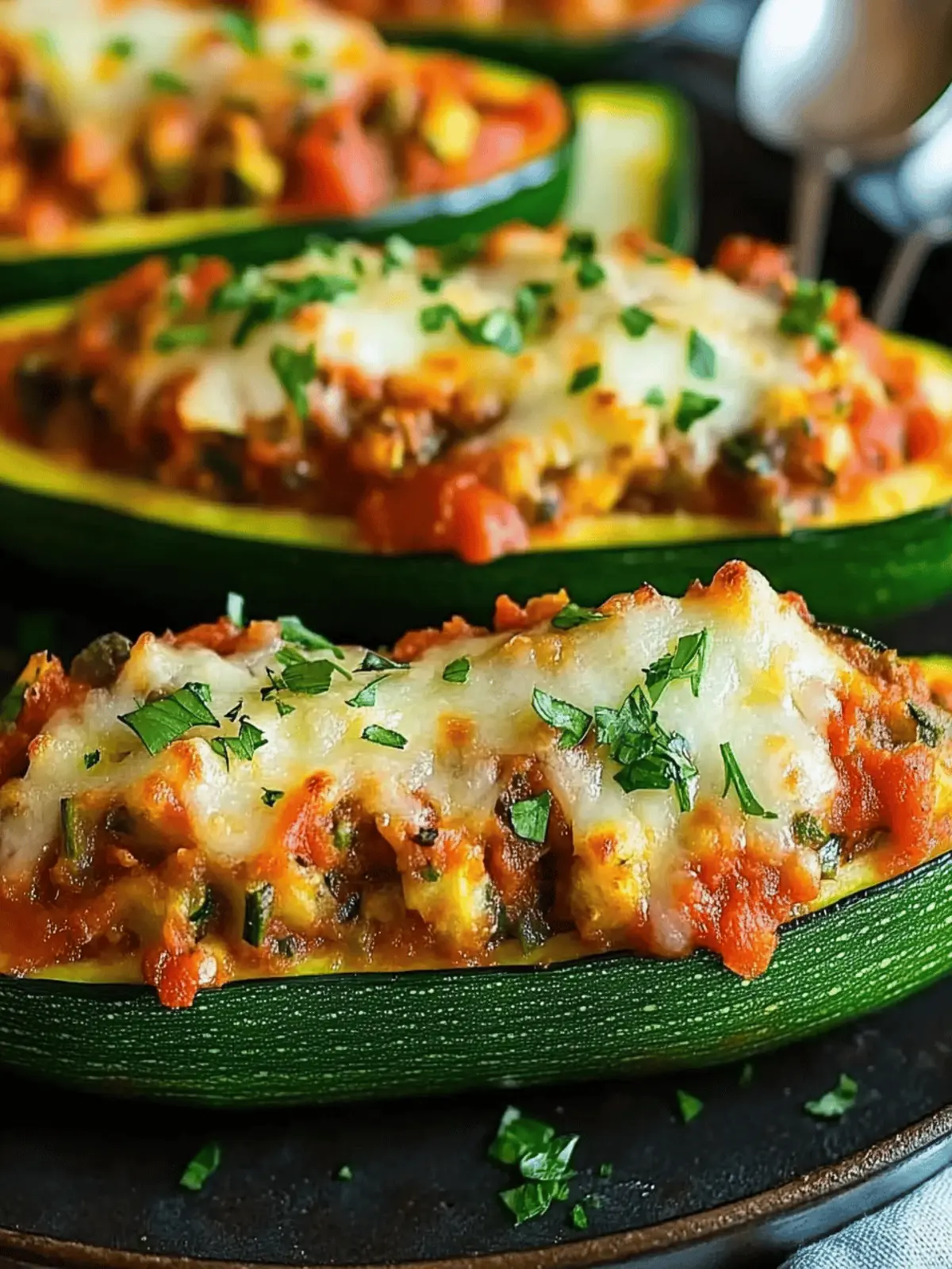 Stuffed Zucchini Boats