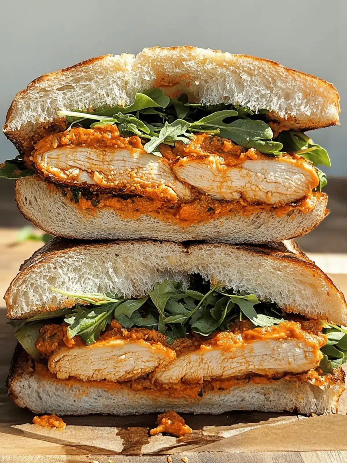 Crunchy Chicken Romesco Sandwich