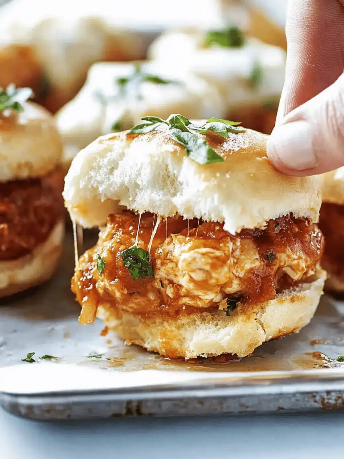 Chicken Parmesan Sliders